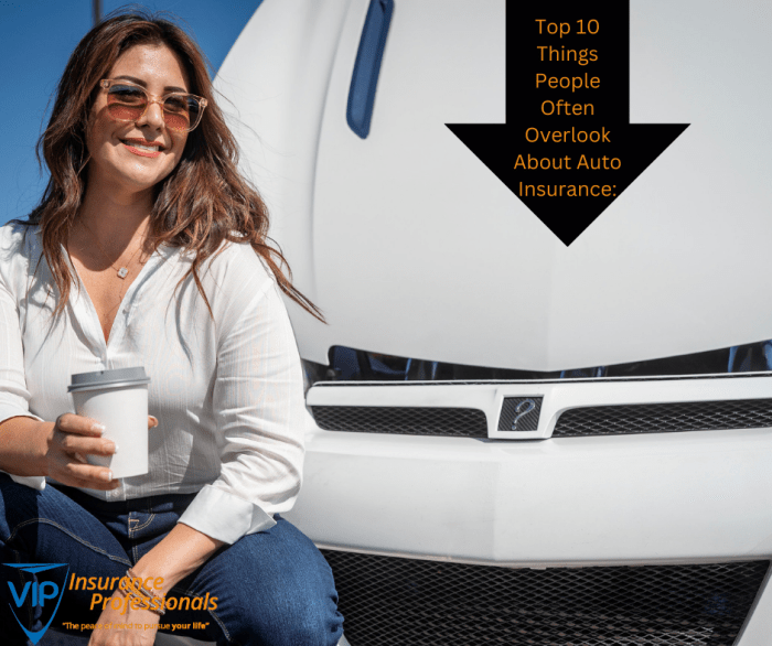 Top 10 Things People Often Overlook About Auto Insurance: - VIP ...